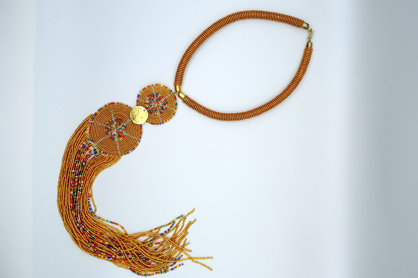 Enkai Dusk – Handmade Maasai Beaded Statement Necklace