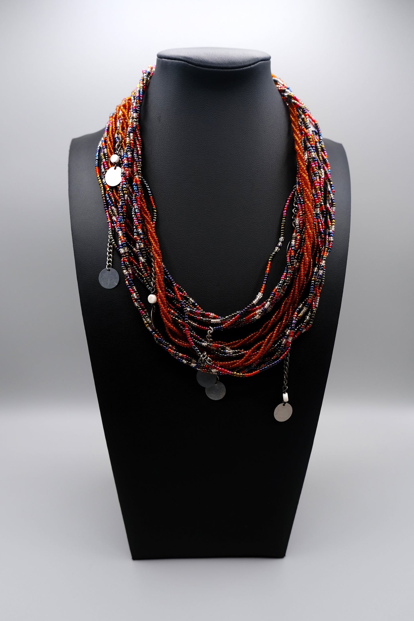 Enkai Horizon – Handmade Maasai Beaded Layered Necklace