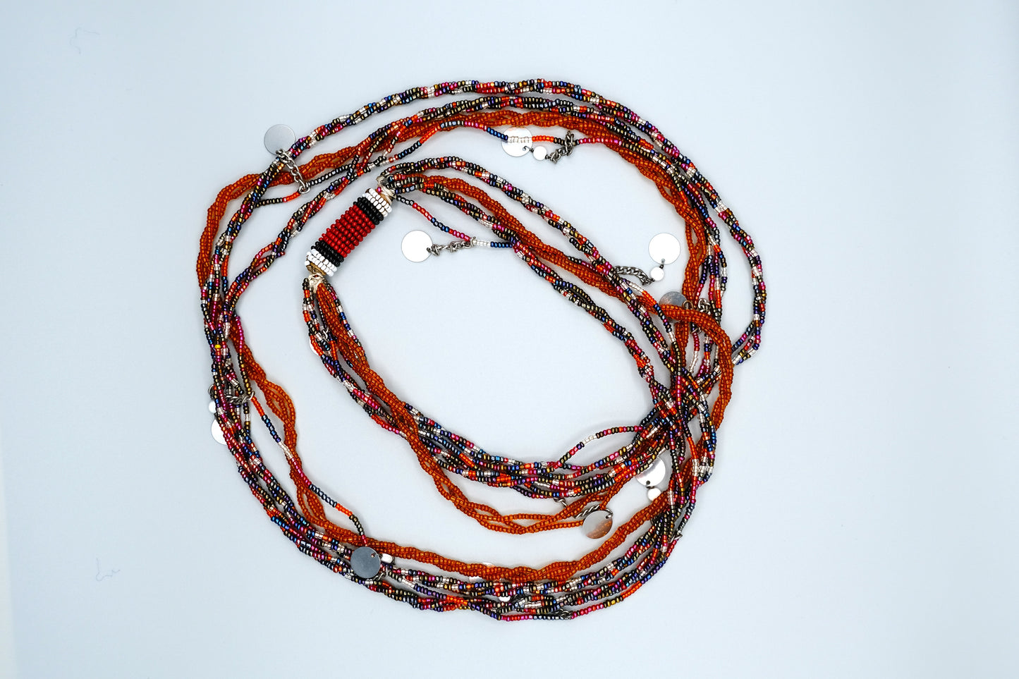 Enkai Horizon – Handmade Maasai Beaded Layered Necklace