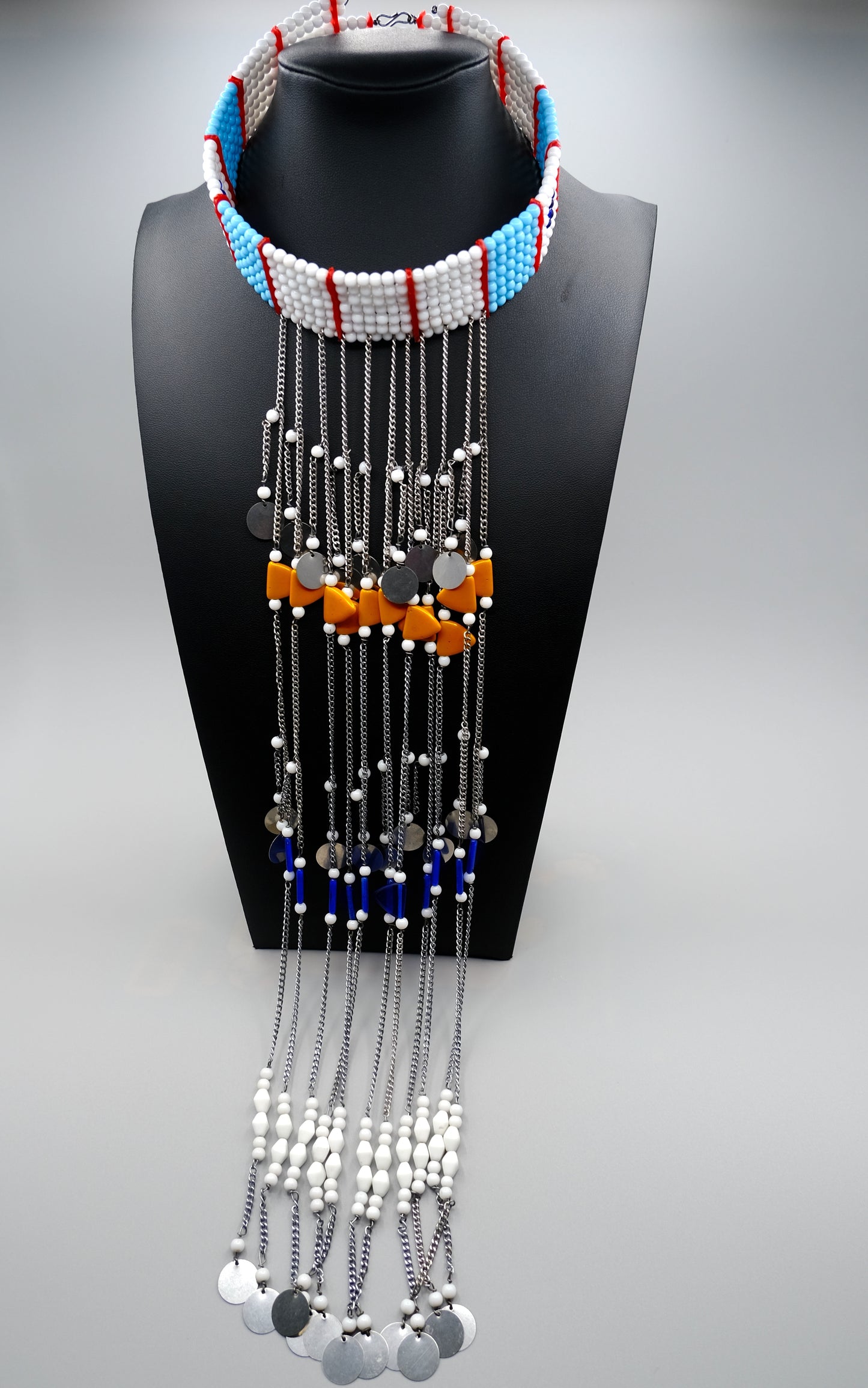 Enkai Majesty – Handmade Maasai Beaded Statement Necklace