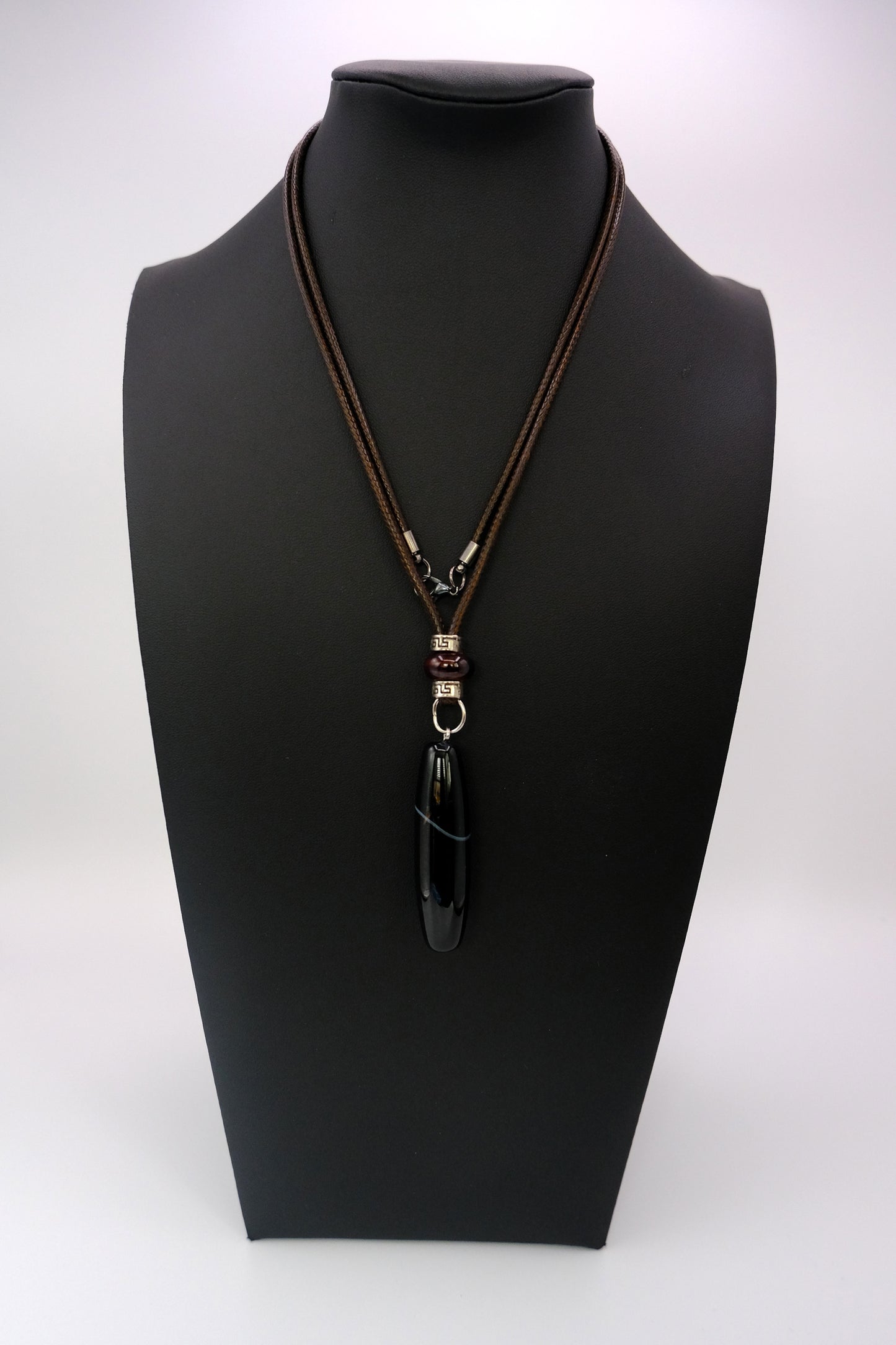 Obsidian Guardian Necklace